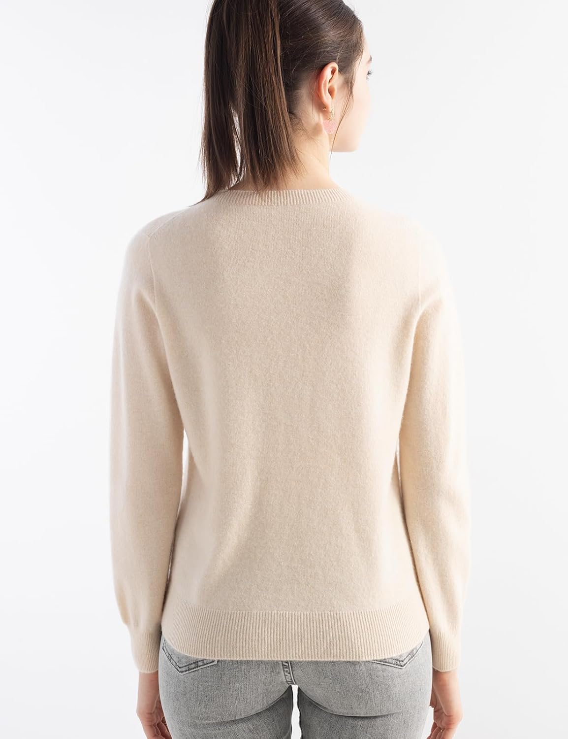 Chanyarn Women's 100% Pure Cashmere Sweater 2025 Fall Winter Crew Neck Long Sleeve Warm Soft Knitted Pullover - Image 6