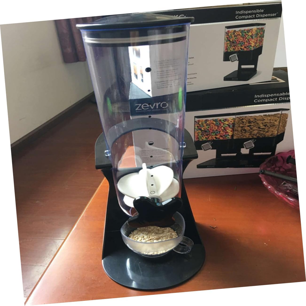 1PC Multi Grain Food Sealed Canister Airtight Storage Container for Dried Fruits Snacks and Oatmeal Kitchen Canisters for Organized Pantry and Countertop Use