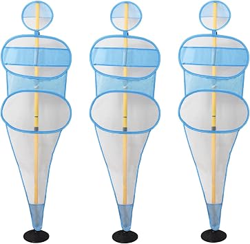 TNZMART Football Dummies Free-Kick Training Mannequin Portable Defender Practice Dummy Soccer Agility Poles with Mesh Dummy