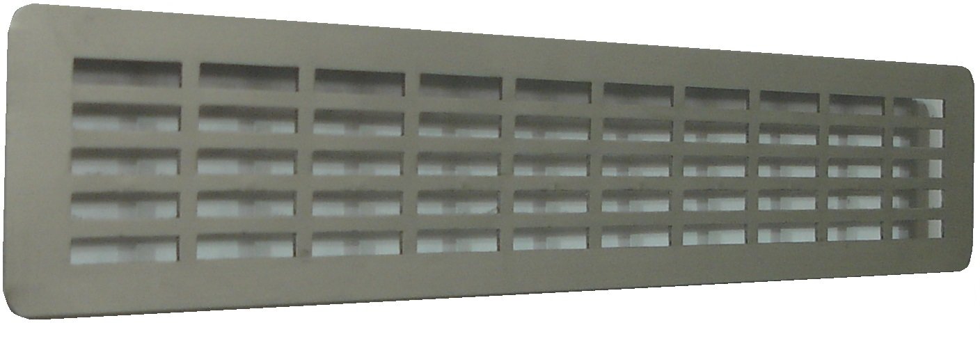 DEMLOU, Aluminium Air Vent Grille, Kitchen Worktop Plinth Heat Vent, Slim Skirting Vent Cover for Cabinet Drawer or Cupboard - Image 4