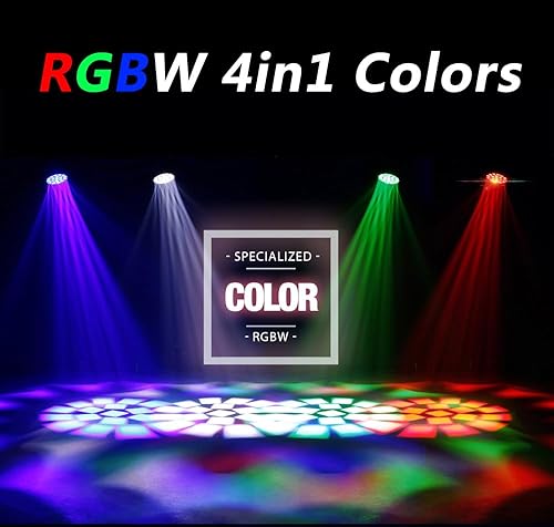 Miniatura 4 de SHEHDS Cabeza móvil LED 19x20W Beam/Wash/Zoom/Dazzle/Strobe Effect RGBW 4 en 1 Big Bee Eye Stage Lights 4-45 Ángulo de haz CTO Modo DMX Control