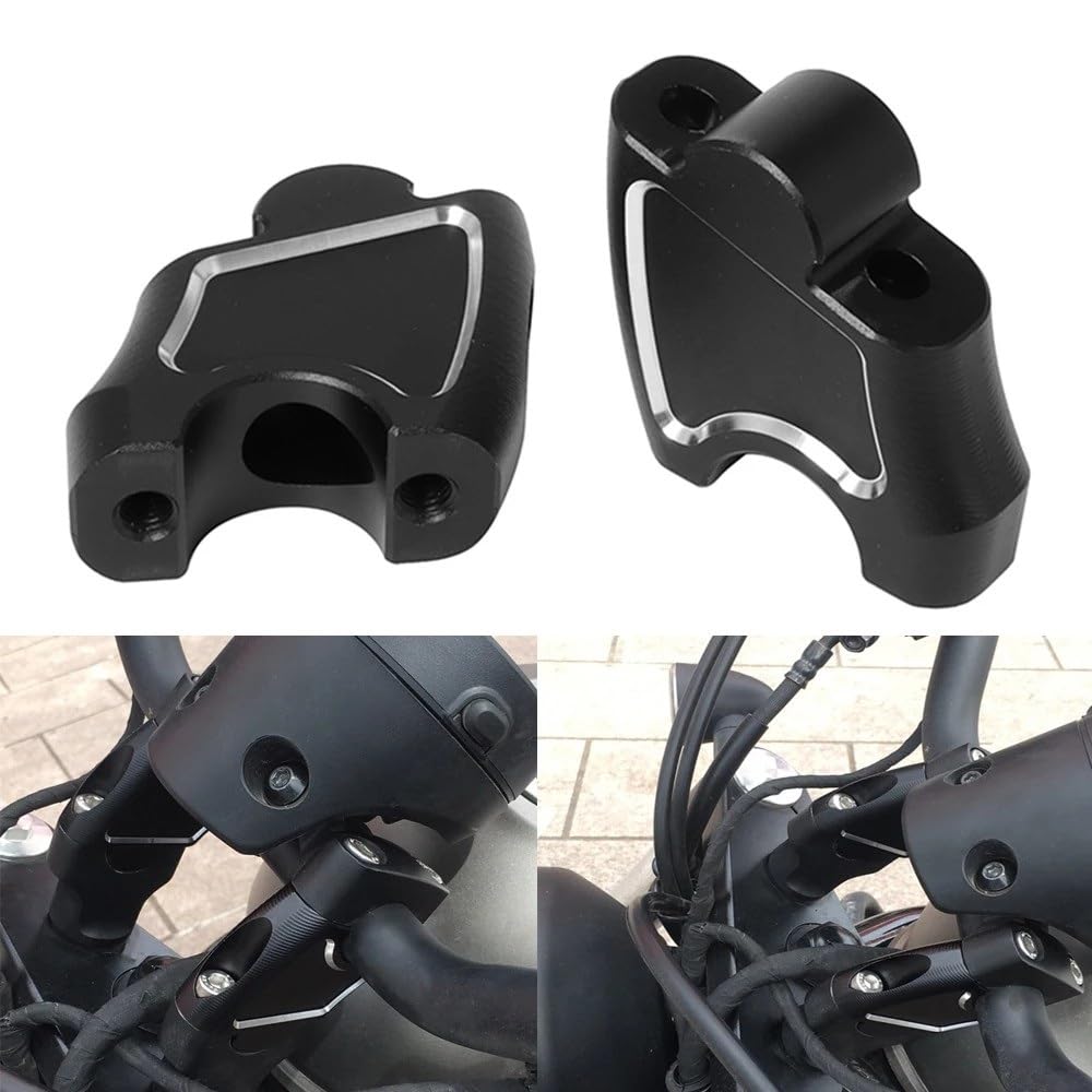 Dla Rebel CMX 500 300 2017-2020 Zacisk Kierownicy Motocyklowej Podwyższenie Kierownicy Motocykla(B)