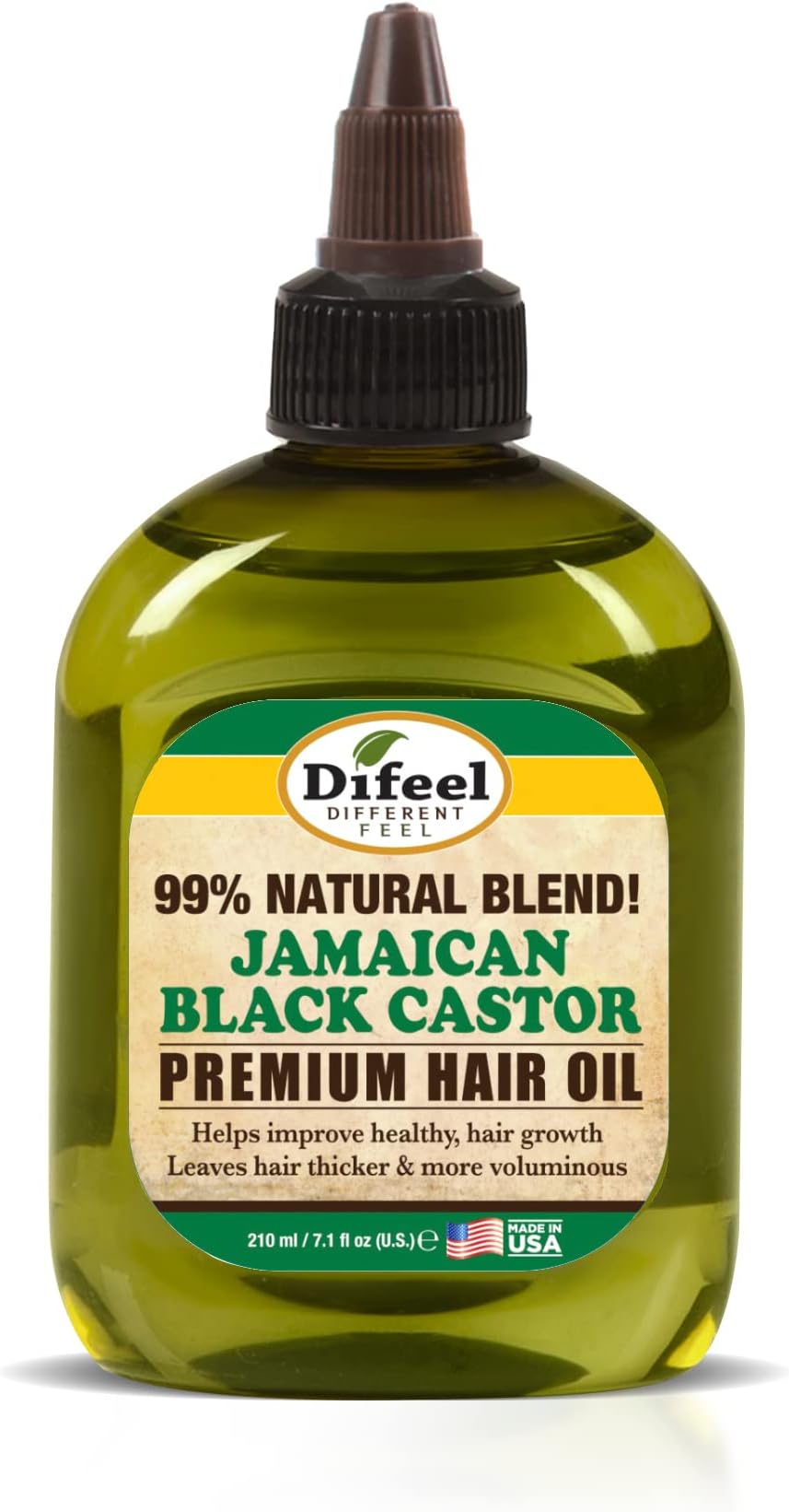 Difeel Premium Natural Jamaican Black Castor Hair Oil 7.78 oz - Jamaican Black Castor Oil for Hair Growth
