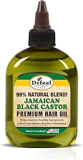 Difeel Premium Natural Jamaican Black Castor Hair Oil 7.1 oz - Jamaican Black Castor Oil for Hair Growth