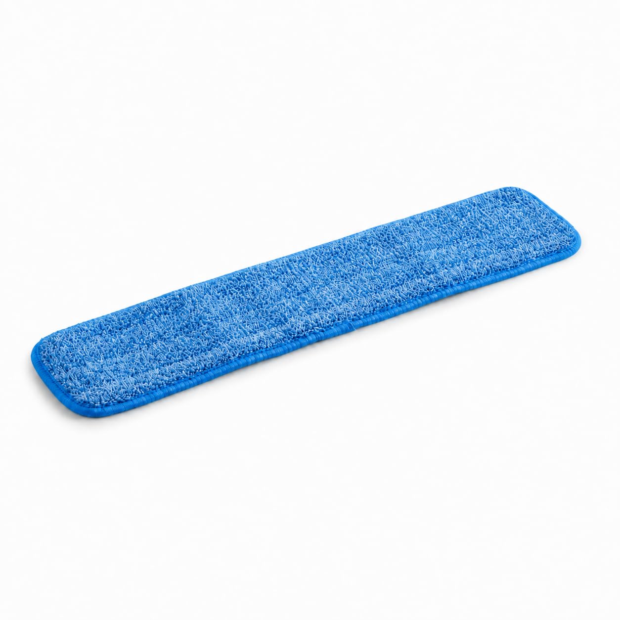 [4 Pack] Microfiber Hook and Loop Wet/Dry Mop Pad by Glownary – 27 X 54 Inches, Ring-spun Cotton, Blue, Model 304mffm24bll