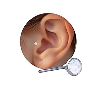 Vista 25 de Opal Tragus Stud Earring, Tragus Earring in 14k Gold filled ,3 mm green Opal Tragus studs Piercing