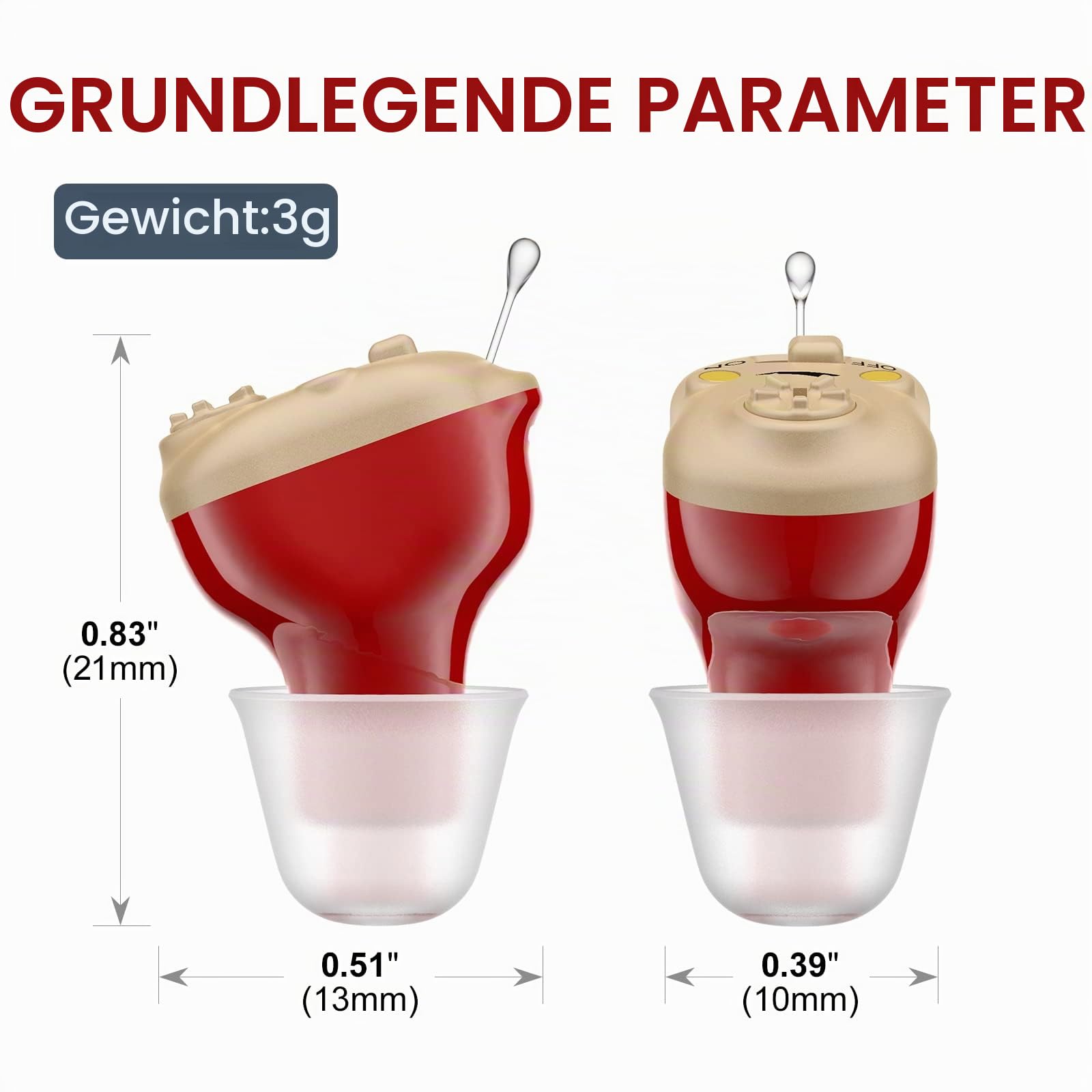wiederaufladbar Wiederaufladbarer Soundverstärker Sprachverstärker und persönlicher Audio-Verstärker