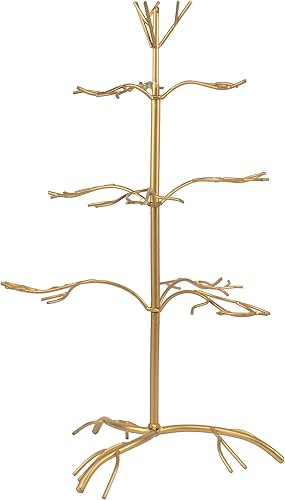 Miniatura 3 de Red Co. Adorno árbol de Navidad decoración joyería y accesorios en acabado dorado - 25" h