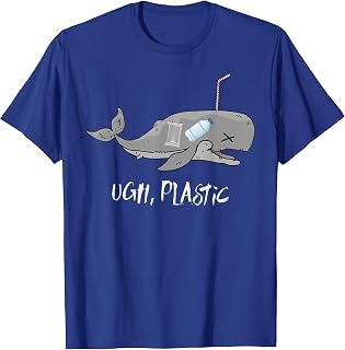 Save Oceans Marine Life T-Shirt Plastic Pollution Waste Gift