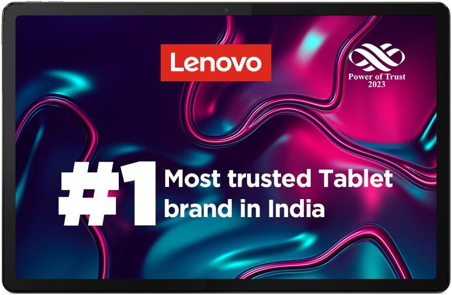 Lenovo Tab P12| 12.7 Inch| 8 GB, 128 GB Expandable| 3K Display| 10200 mAh Battery| JBL Quad Speakers with Dolby Atmos|Wi-Fi 6 Certified| Octa-Core Processor|13 MP Front Camera (Storm Grey, ZACH0070IN)