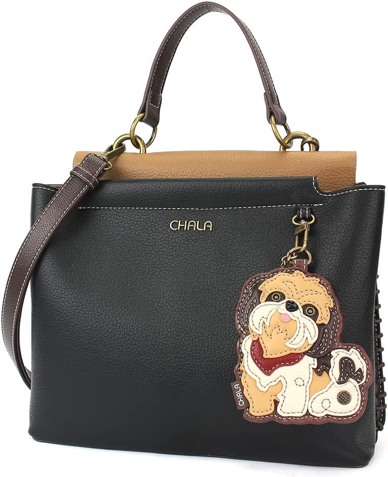 CHALA Turquoise Koala Satchel Purse – Large Faux Leather Handbag With Adjustable Strap & Detachable Key Fob - View #4