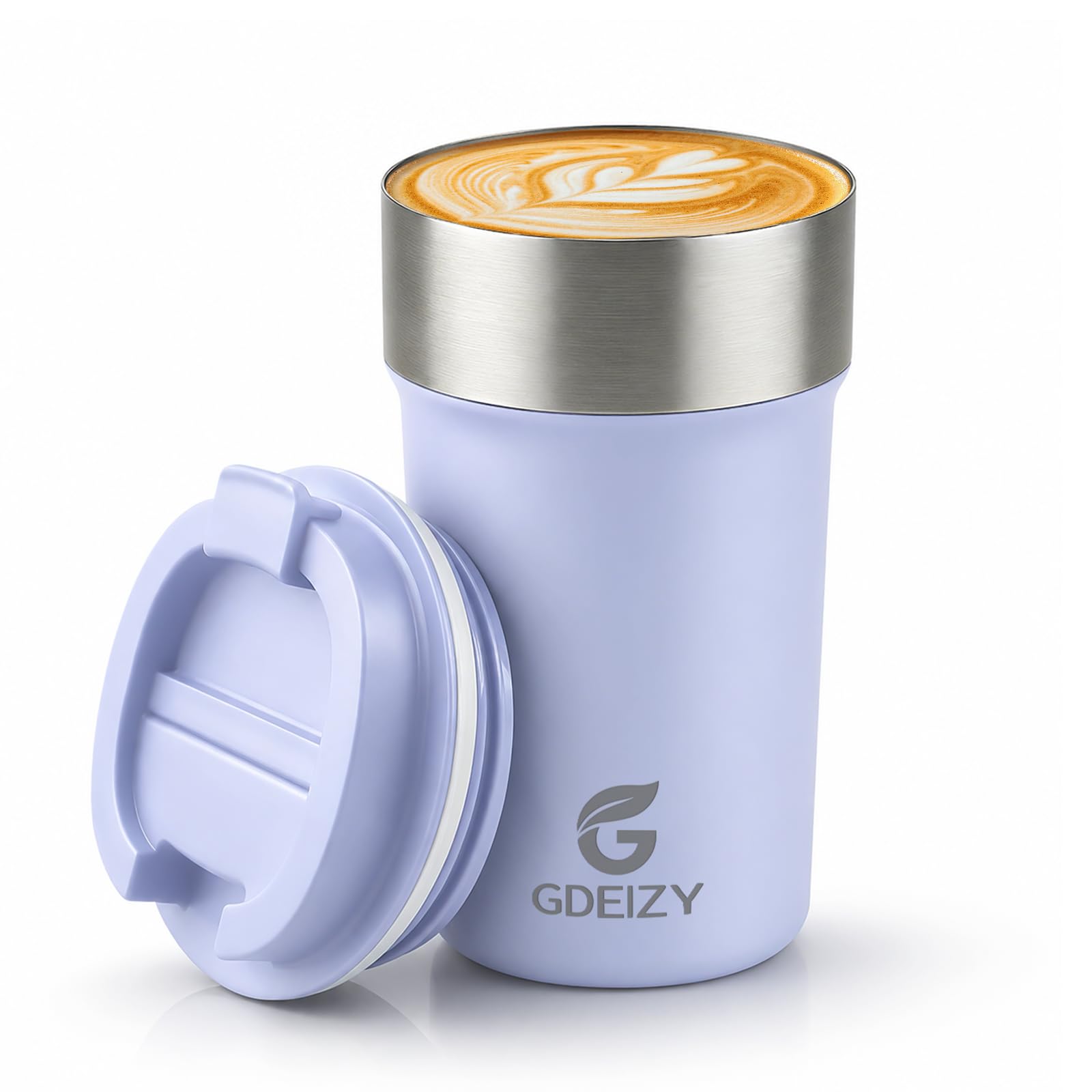 17oz Insulated Travel Coffee Mug, Stainless Steel Cup with Leakproof Lid