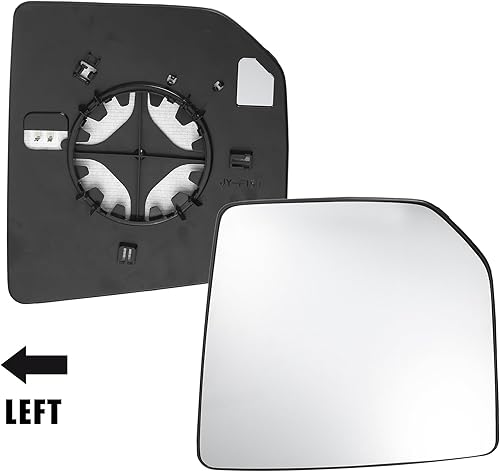 Miniatura 2 de uxcell Reemplazo de cristal del espejo calefactable del lado izquierdo del conductor del coche con placa de respaldo para Ford F-150 2015-2018 para