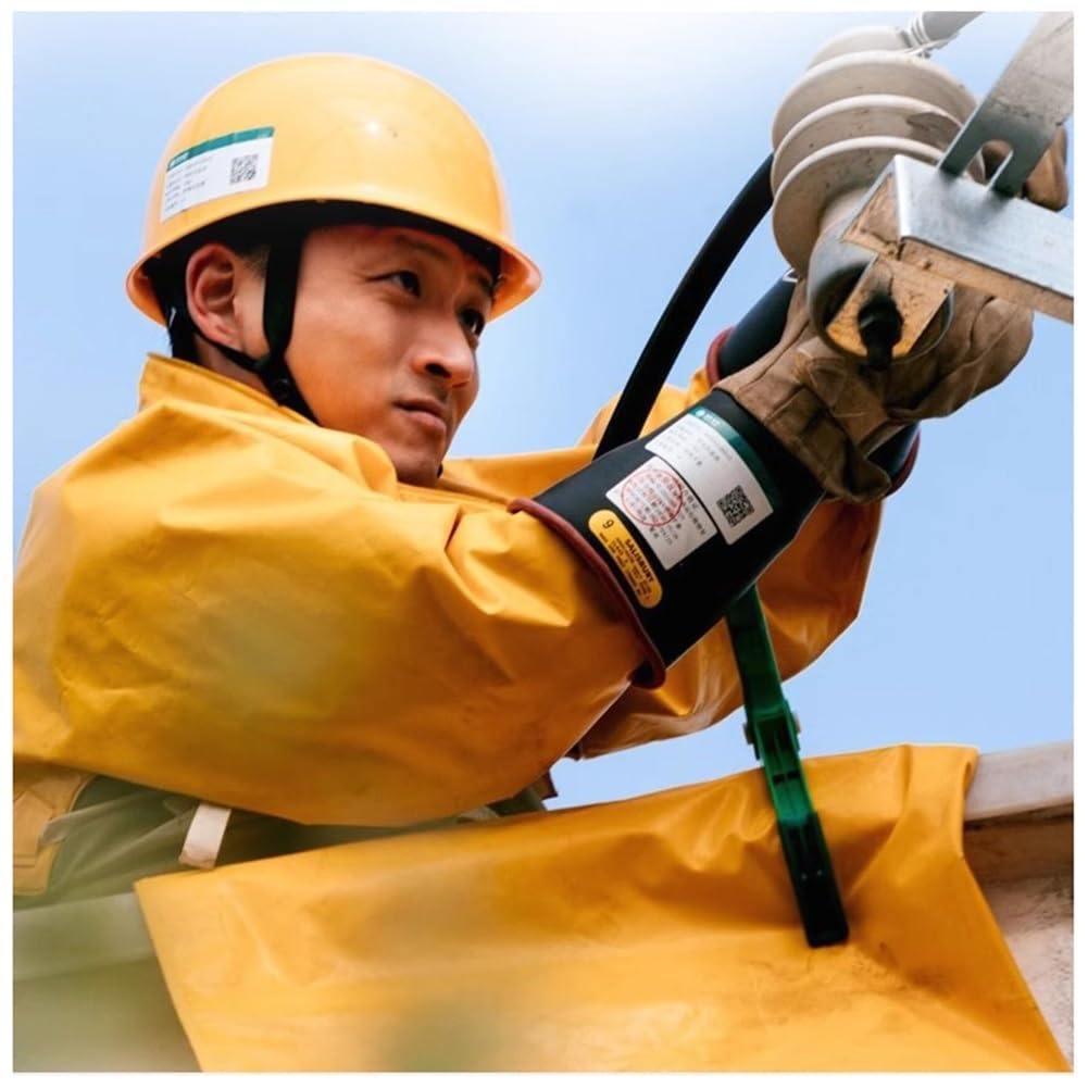 Tapis de sécurité pour électricien, Couverture de Protection Isolante en résine, kit de Travail Haute Tension (0,4/10 KV)(Yellow-10kv,1000x1500mm)