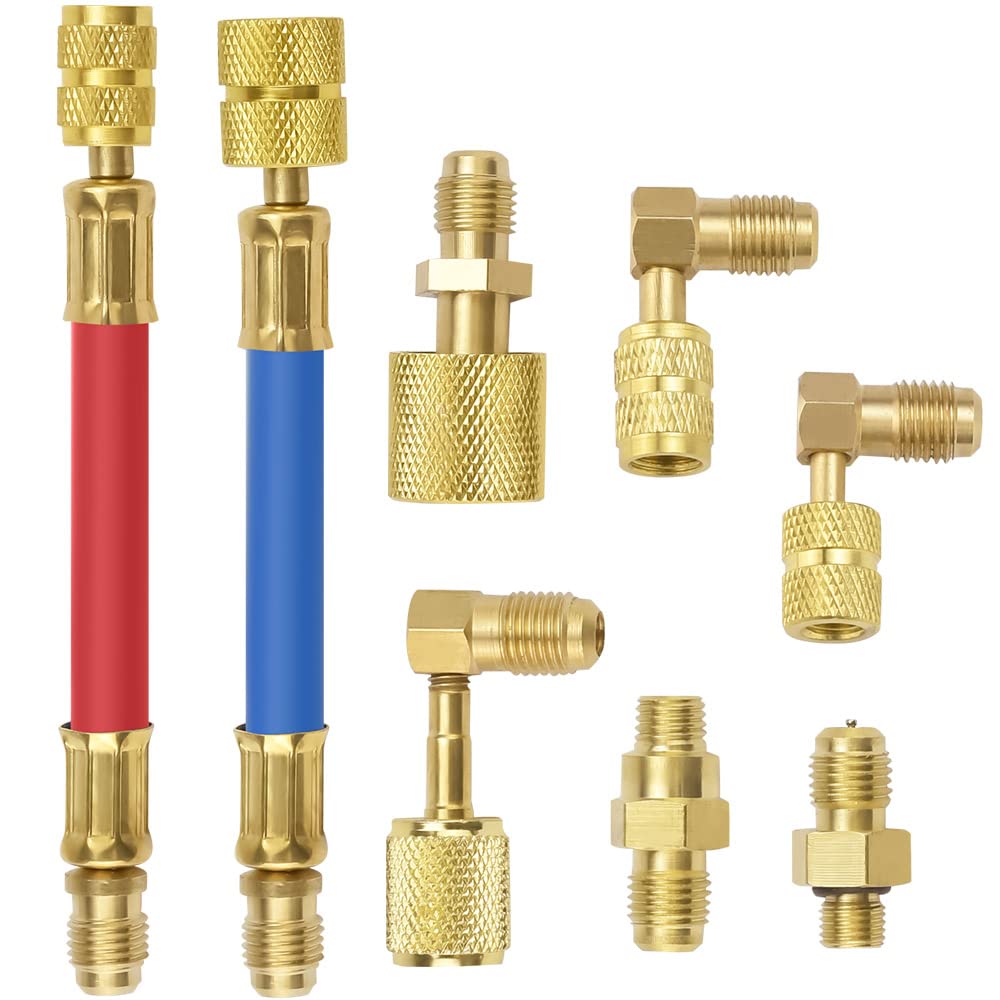 Amazon.co.jp: SIYINGSAERY 変換アダプター R134A R12 エアコン 変換