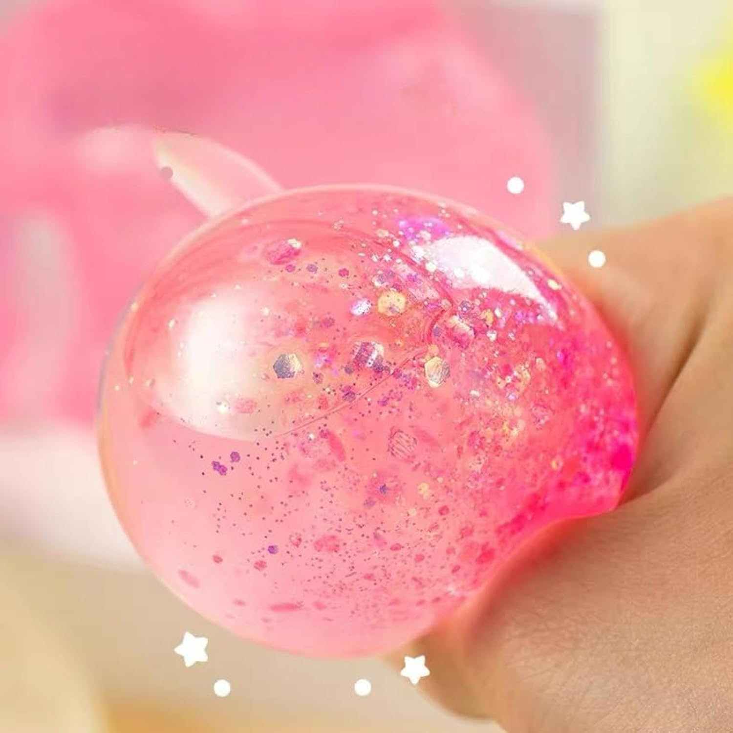 2026 New Dachshund Squishy, Glitter Weiner Dog Squishy, Sparkly Sausage Dog Gel Stretch Ball, Ultra-Soft Touch Cute Weiner Dog Stress-Relieving Toy Set (#2)