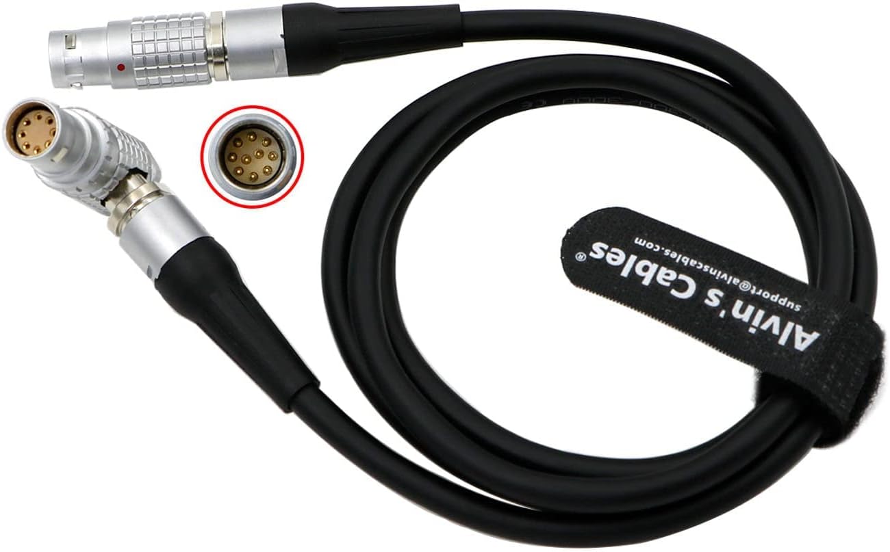 Alvin's Cables Power Cable for ARRI Alexa Mini| Alexa 35| Amira| Alexa Mini LF 10 Pin Male to 8 Pin Female Cable for DJI Ronin 2 Dual TB50 Battery Mount 125CM| 4.1ft