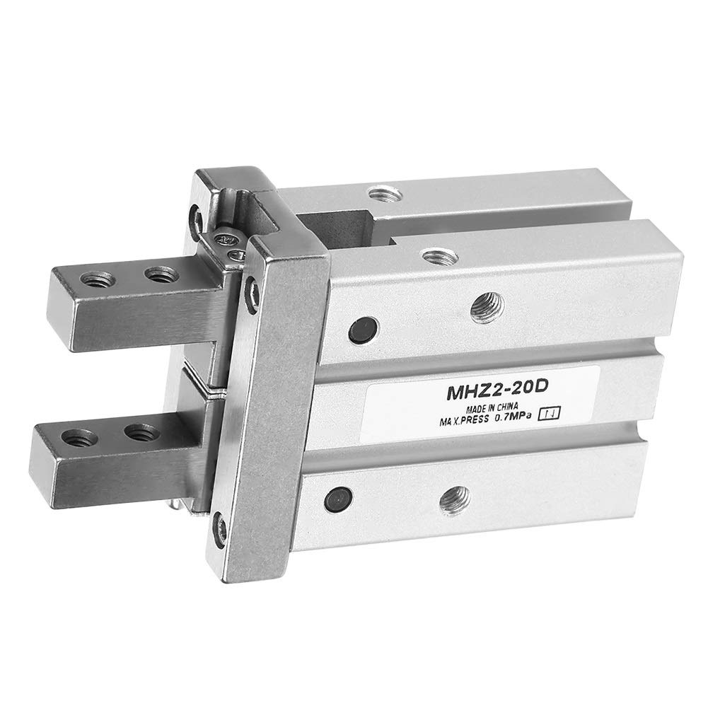 Jadeshay Cylindre Pneumatique MHZ2-20D 20mm, Pince Pneumatique De Style Parallèle à Alésage Cylindre de Pince à Air