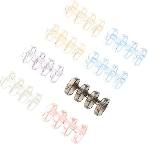 Lurrose 20 Pcs Removable Binder Loose Leaf Book Rings Ring Binder Clips Metal Folder Circle Clips Rings Metal