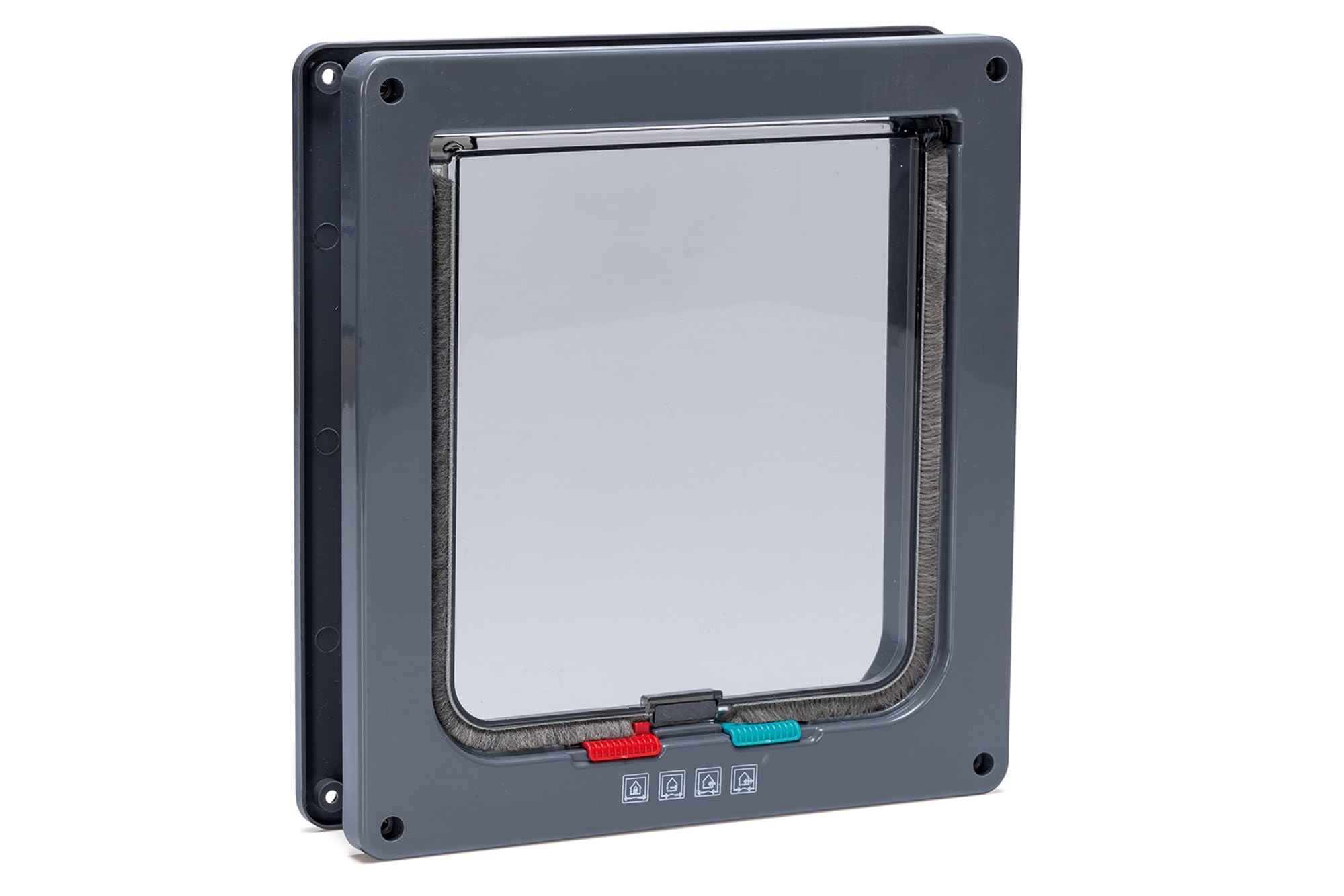 Karlie Cat Door 4-Way Lock for Large Cats Width 23.5 cm Height 25.2 cm Anthracite