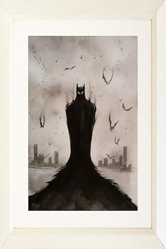 Buyartforless IF EDC465 24x18 1.25 White SM Wall Art, Gray