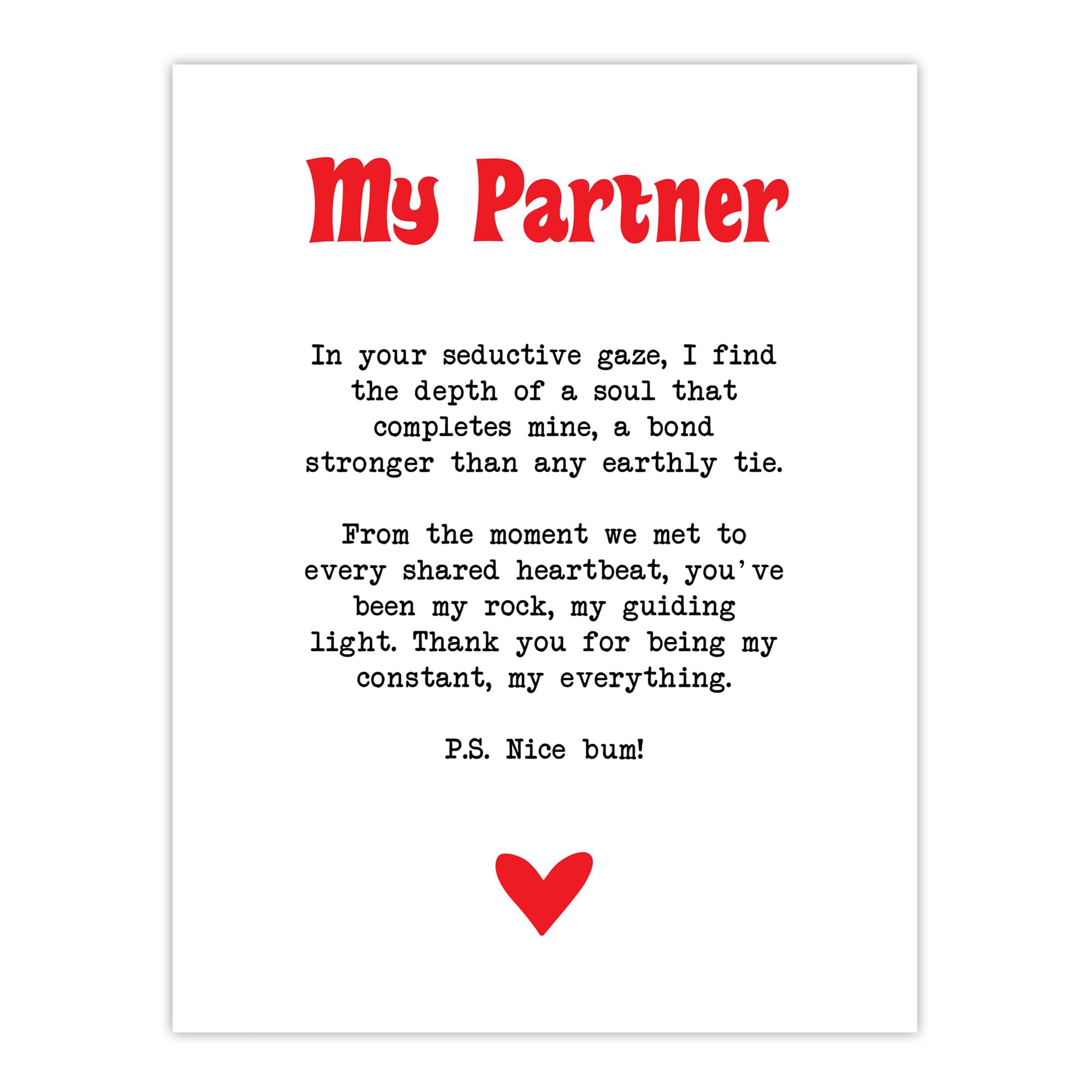Artery8 Love Poem My Everything Partner Romantic Poetry Bedroom Large Wall Art Poster Print Thick Paper 18X24 Inch