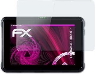 atFoliX Plastic Glass Protective Film Compatible with Atomos Shinobi 7 Glass Protector, 9H Hybrid-Glass FX Glass Screen Protector of Plastic