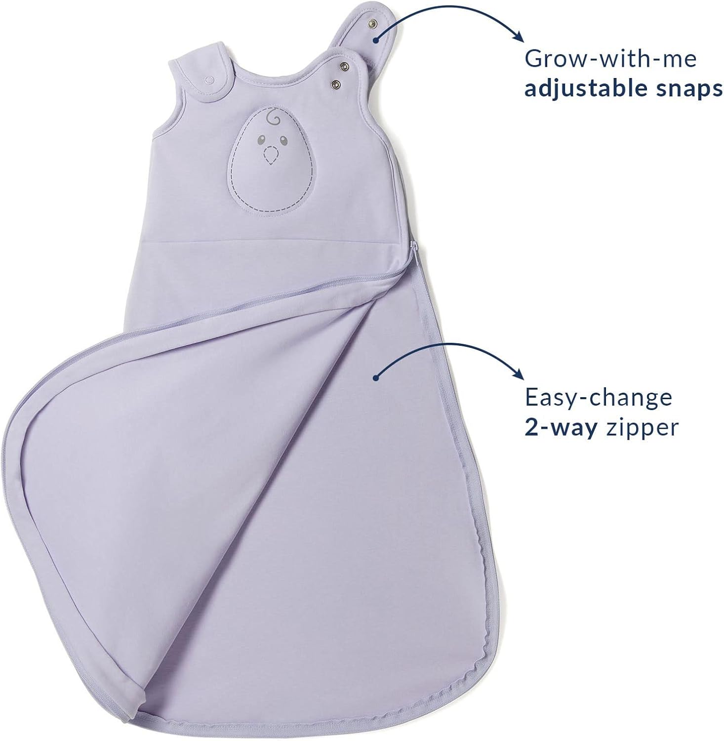 Nested Bean Zen Sack® Classic | Gently Weighted Sleep Sacks | Baby 0-24M | Infant Swaddle Transition | Aids self-Soothing