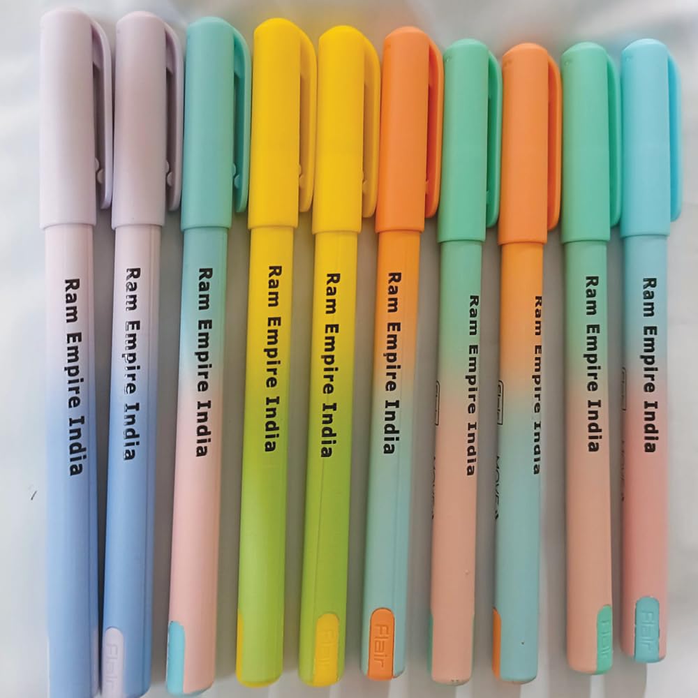 (Pack of 10) Personalized Pen with Name Printing – Choose Ball Pen or Gel Pen | Blue, Black & Red Ink | Smooth Writing | Pack of 10 Custom Pens for Office, School & Gifting | Bulk Order Available
