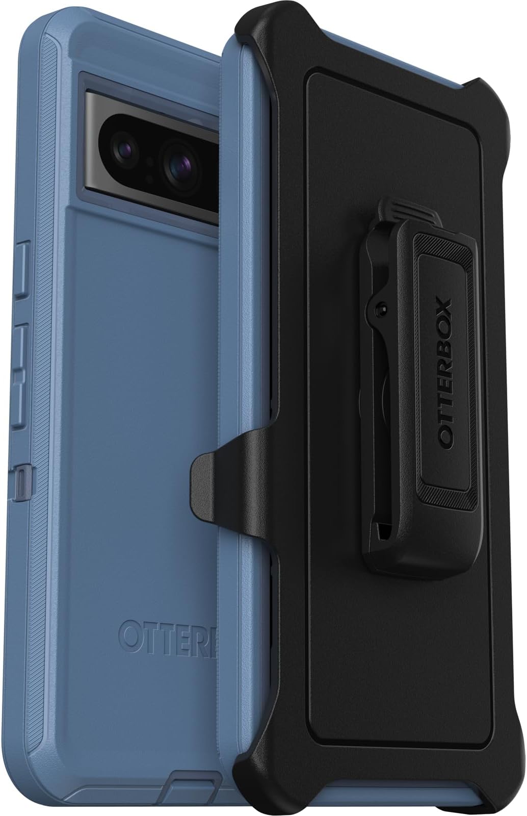 Google Pixel 8 Pro Defender Series Case - Baby Blue Jeans, Rugged & Durable, with Port Protection, Includes Holster Clip Kickstand