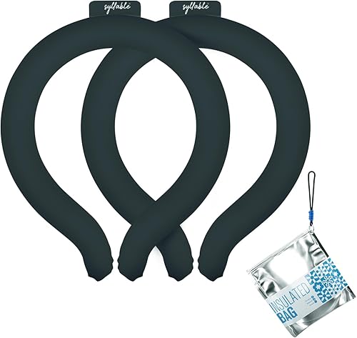 2 piezas de cuello CoolingTube con bolsa aislada, enfriadores de cuello reutilizables, productos de enfriamiento corporal para clima cálido en verano