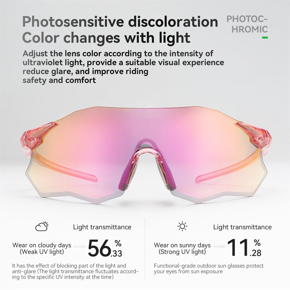 Okulary rowerowe fotochromowe/polaryzacyjne UV400 Okulary przeciwsłoneczne MTB Okulary szosowe Okulary wiatroszczelne Okulary ochronne