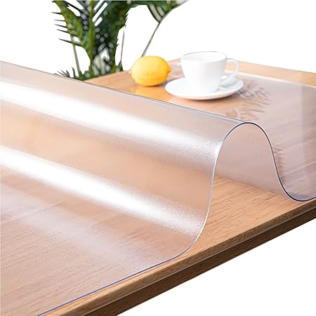vueuo Transparente Tischdecke PVC Table Cloth, Matt Tischdecke Outdoor Abwaschbar Tischschutz ...