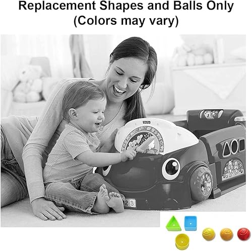 Miniatura 5 de Piezas de repuesto para Fisher-Price Laugh and Learn Smart Stages Cruise Around Car - BMD91 - 3 bolas y 3 formas - También funciona con el modelo
