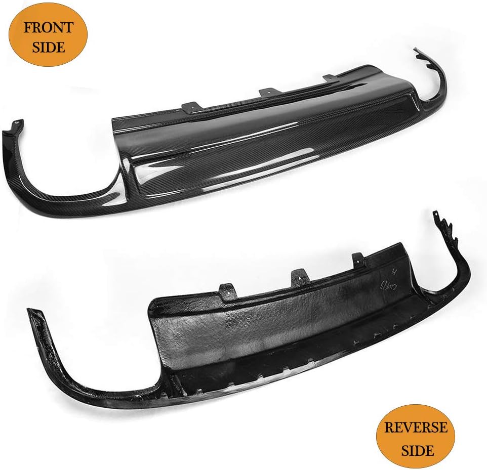 Carbon Fiber Rear Diffuser for Audi A4 B8 2009-2012 Quad Outlet Rear Lower Bumper Lip Diffuser