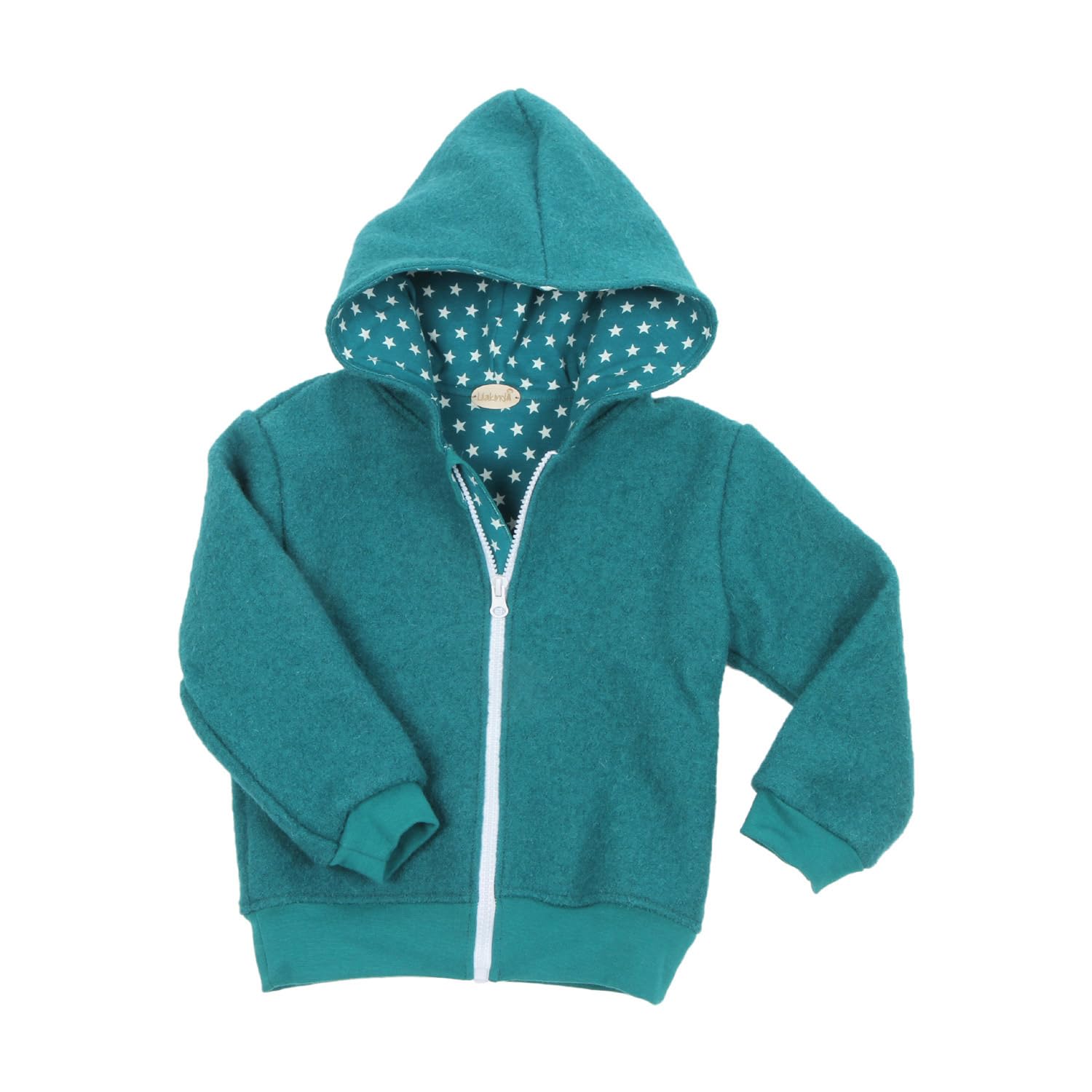 Lilakind“ Kinderjacke Walk Kapuzen Jacke Petrol Gr. 74/80-134/140 - Made in Germany