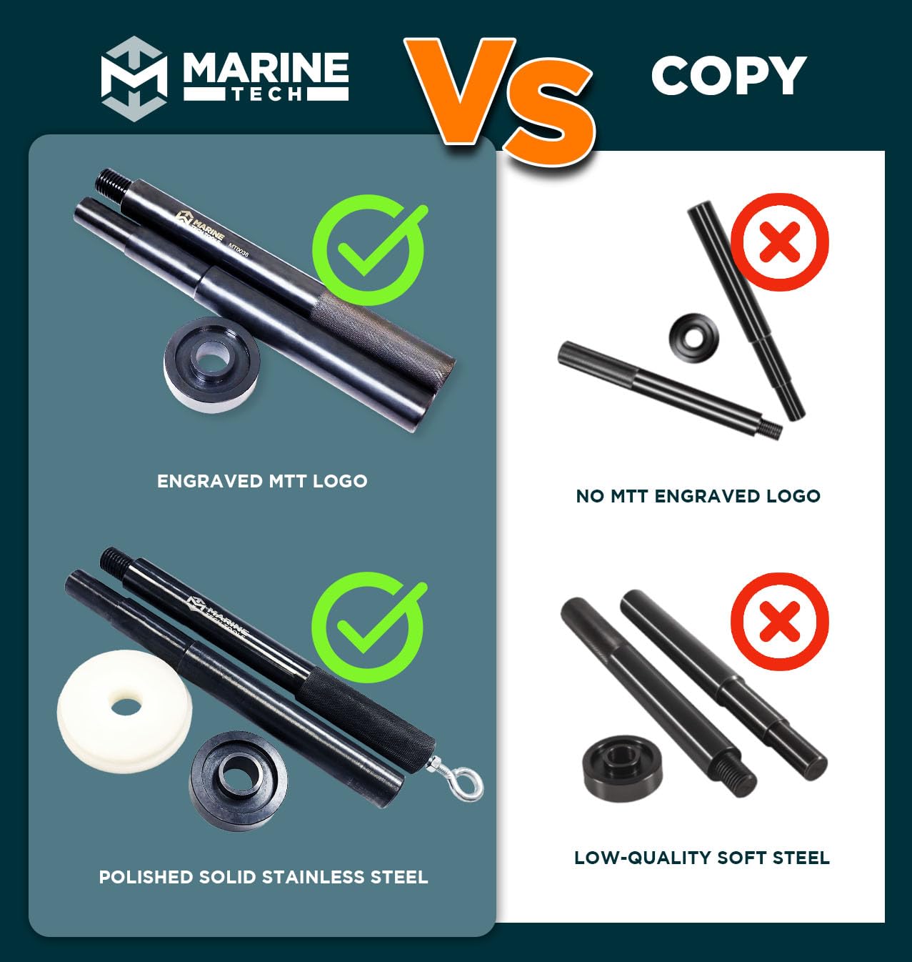 Marine Tech Tools Gimbal Bearing Alignment & Install Kit, Mercruiser Alpha One Alignment Tool, Gimbal Bearing Install Tool for Gimbal Bearing Mercruiser Alpha 1, MR, Bravo, OMC, Cobra, Volvo