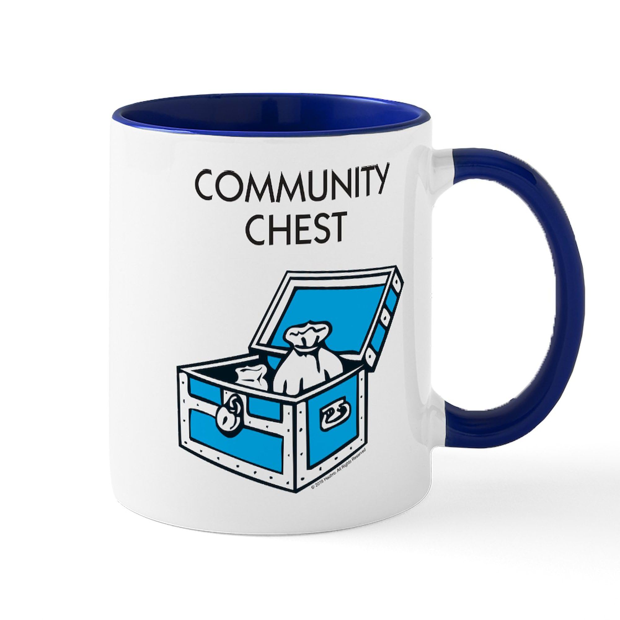 CafePress Monopoly Community Chest 11 oz (325 ml) Ceramic Coffee Mug