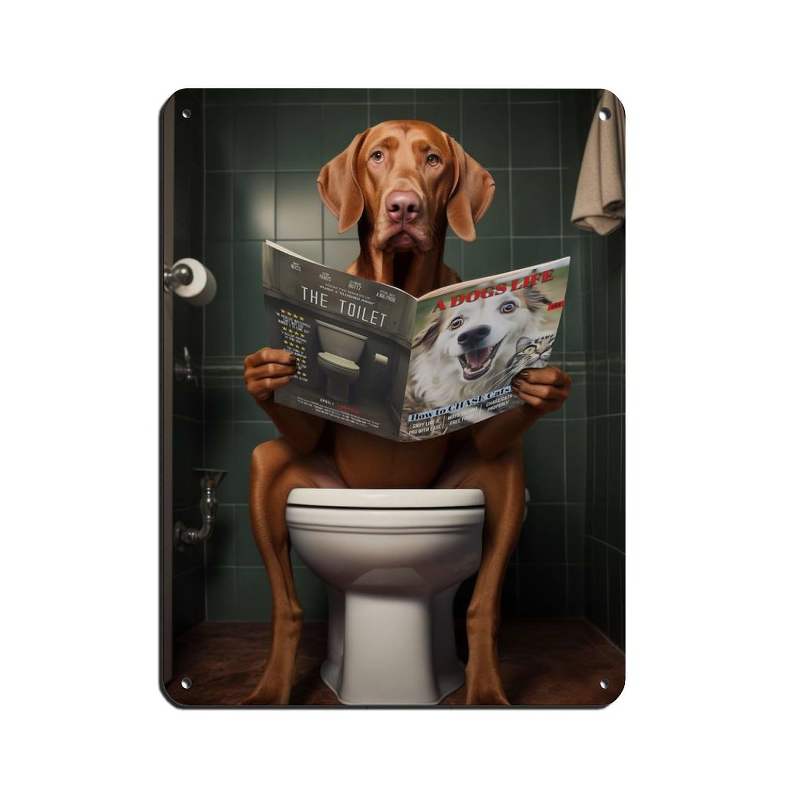 Poster amusant pour salle de bain 30x40 cm idéal pour égayer votre décoration murale matinale