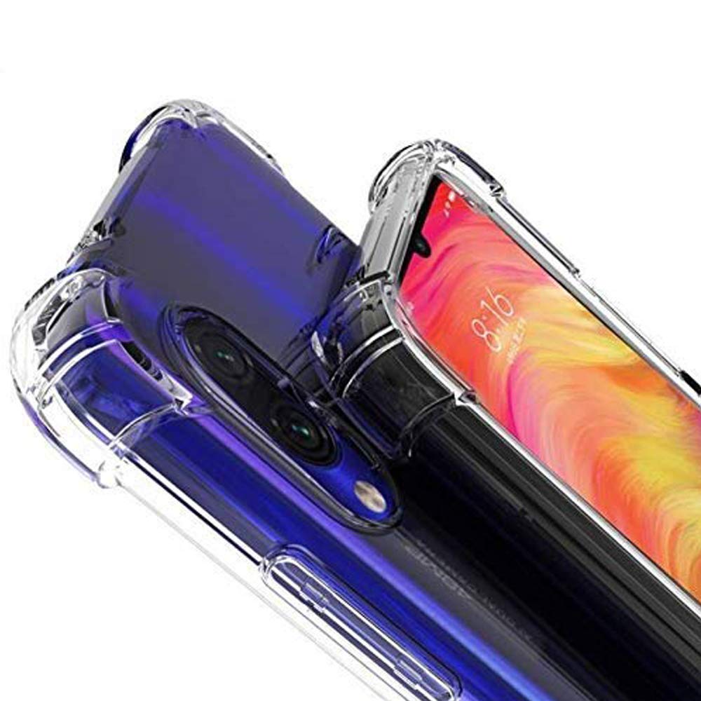 E-COSMOS Bumper Case for Xiaomi Redmi Note 7 Pro (Silicone_Transparent)