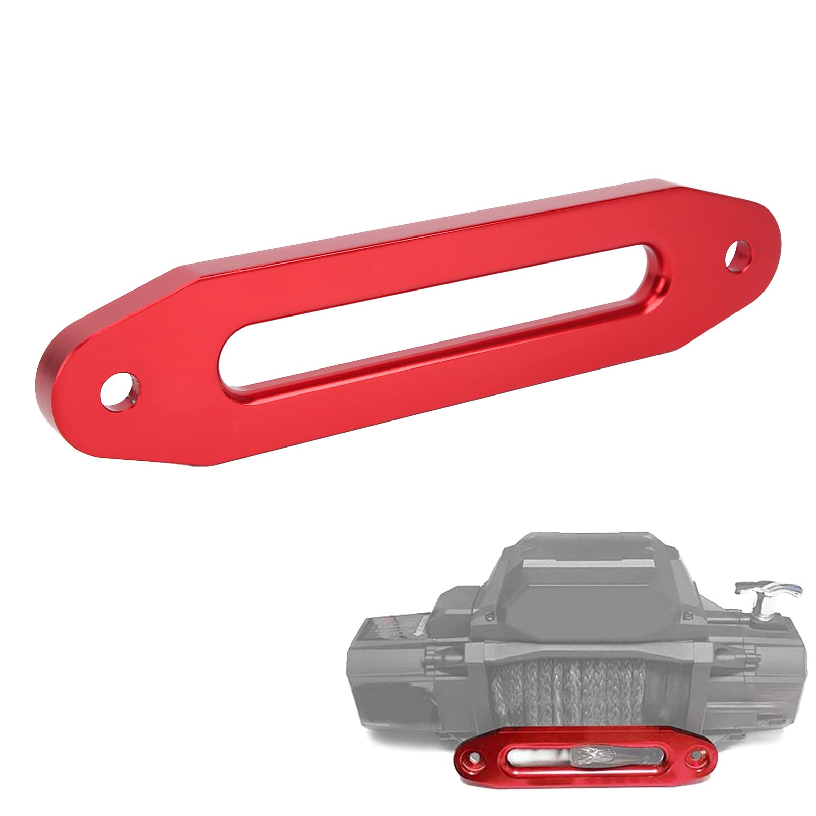 Verricello Passacavo,Passacavo per Verricello Blocco Fune per Porta,Verricello per Fuoristrada,10in Universale Fune di Traino Accessori Automobilistici