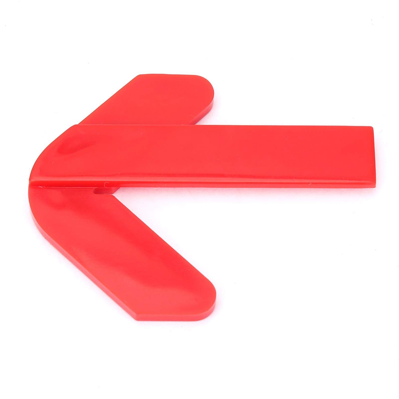 Buscador de centro de plástico resistente, buscador de punto central circular rojo ABS, encuentra rápidamente el centro de un círculo para una herramienta de medición fácil de usar
