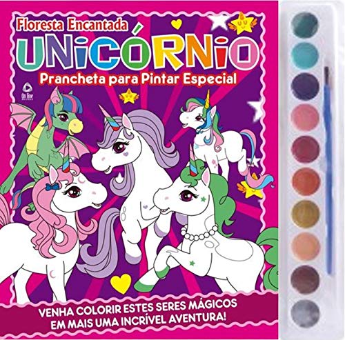 Floresta Encantada – Unicórnio: prancheta para pintar especial