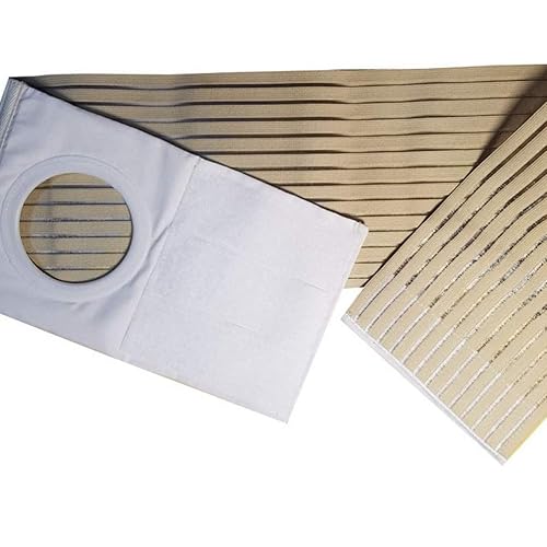 Vista 6 de SUPVOX Cinturón de soporte para ostomía, banda elástica para hernia, transpirable, para hombre y mujer, colostomía, soporte abdominal