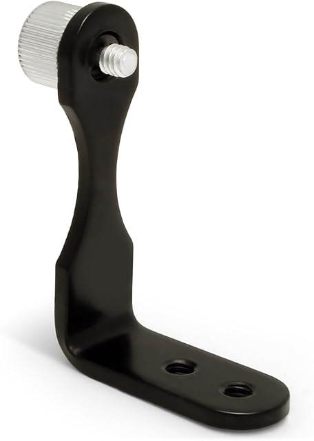 Optix Pro Binocular Metal L Shaped Adapter Mount for Tripods with Dual 1/4 Inch Screw Bolt Thread