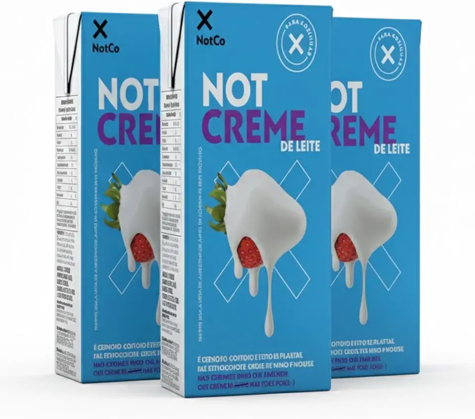 Kit com 3 Unidades - Creme de Leite Vegetal NOTCREME 200g - 100% Vegetal - Zero Lactose - Para Receitas