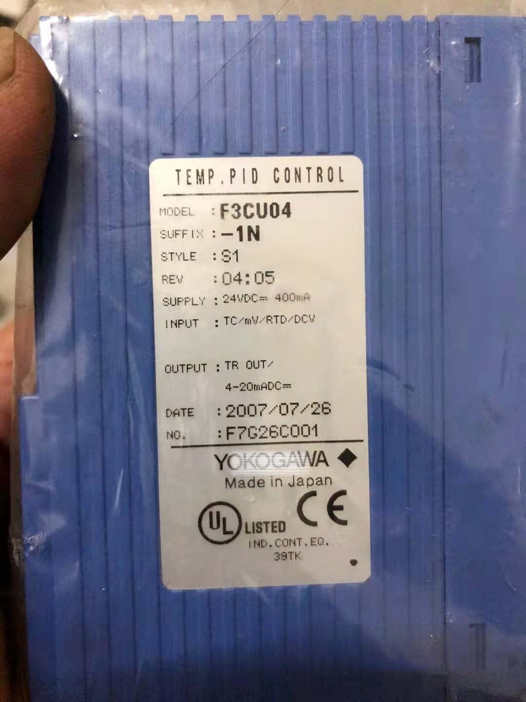 F3CU04-1N 温度調節・PIDモジュール 1 個横河温度制御モジュール