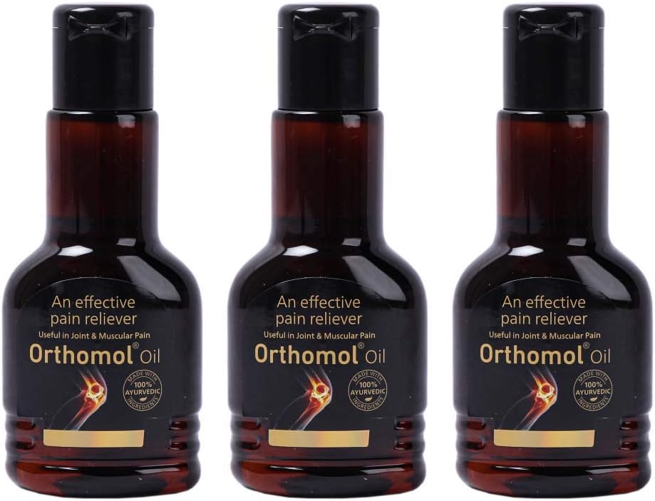 Orthomol Ayurvedic Pain Relief Oil - 50 ml (Pack of 3)