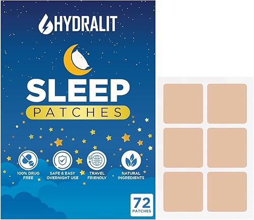 Hydarlit - Parches para dormir para adultos, parche extra fuerte para ayudar a dormir, melatonina, noches reparadoras, fórmula liberada por el