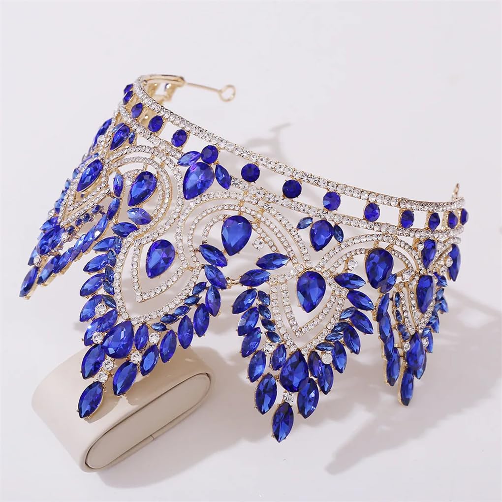 Jegsnoe Accessoires pour Cheveux Princesse Diadèmes Et Couronnes en Cristal, Bandeau pour Filles, Couronne De Bal De Mariée, Bijoux De Cheveux pour Fête De Mariage
